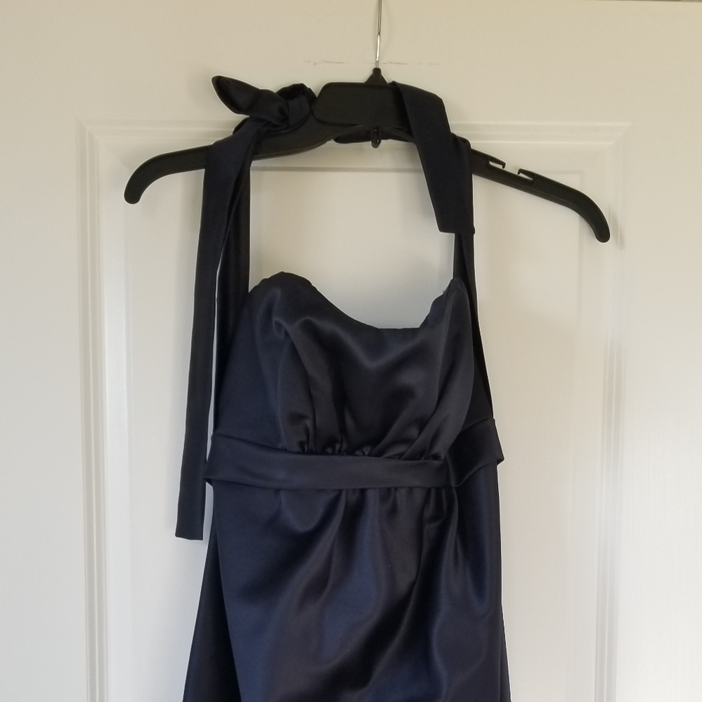 Mackenzie Michael's Navy Blue Halter Dress